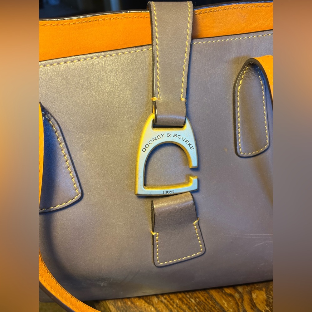 Dooney & Bourke Gray Leather Tote